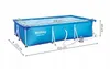 Bestway Steel Pro 56411, 3300 l, Basen ramowy, Niebieski, Podgląd zdjęcia produktu 14