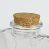 A close-up shot of the top of a glass bottle with a cork stopper. Produktbild-Vorschau