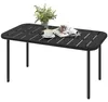 Outsunny bijzettafel/balkontafel van staal, rechthoekig, Productafbeelding-voorbeeld 1