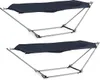 2 Stück OUTDOOR Liegen mit Hängemattengestell klappbar für Produktbild-Vorschau 1