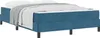vidaXL Boxspringbett mit Matratze Dunkelblau 140 x 200 cm Produktbild-Vorschau 1