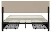 INONEFT Doppelbett Polsterbett 160x200cm, Stauraumbett mit Produktbild-Vorschau 11