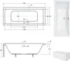 Aqua For You | Badewanne - Besco Rechteckige Badewanne - Produktbild-Vorschau 2