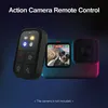 A remote control and an action camera are displayed against a dark, gradient background. Podgląd zdjęcia produktu