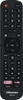 A black Hisense TV remote control is shown against a black background. Produktbild-Vorschau