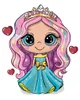 Zuty - Malen nach Zahlen - MÄDCHEN PRINZESSIN MIT HERZEN, Produktbild-Vorschau 3
