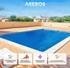 A solar pool cover is shown on a swimming pool on a rooftop terrace. Anteprima dell’immagine prodotto