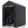 COSTWAY tuinhuis, garage-tent met oprolbare deur met rits, Productafbeelding-voorbeeld 1