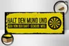 Holzschild Halt den Mund und geh vorm Dart weg,  27x10 cm, Produktbild-Vorschau 2