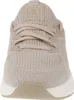 A close-up, front-facing view of a beige sneaker. Produktbild-Vorschau