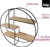GADGY® Wandregal 42cm Rund Holz - Schweberegal Holz - Produktbild-Vorschau 3