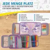 itenga Schüler-Etui Mäppchen Einhorn Zauberwolke 28 teilig Produktbild-Vorschau 4