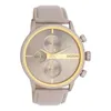 Oozoo Herren-Damen Lederarmband Uhr Timepieces braun taupe Produktbild-Vorschau 1