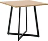 Homestyle4u Jedálenský stôl 80x80 cm dub kov čierny Náhľad obrázku produktu 13