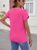 ASKSA Damen T-Shirt V-Ausschnitt Sommer Basic Elegant Produktbild-Vorschau 4