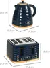 HOMCOM Wasserkocher-Toaster-Set mit 1,7 L Wasserkocher, 4 Produktbild-Vorschau 3