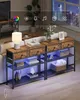SONGMICS Konzolový stolek s LED osvětlením, úzký konzolový Náhled obrázku produktu 4