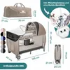 KIDIZ® Babybett Reisebett Kinderreisebett Faltbar mit Produktbild-Vorschau 7