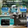 Wiltec Pompe piscine 1100 W – Débit 17700 l/h – Hauteur Voir les images du produit 3