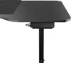 A close-up side view of a black adjustable height desk. Anteprima dell’immagine prodotto