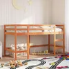 vidaXL Kinderhochbett mit Leiter Wachsbraun 80x200cm Produktbild-Vorschau 2