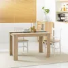 Moderner Ess-/Kš¹chentisch mit gro?er Holzplatte, bietet Produktbild-Vorschau 2