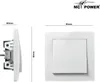 Prepínač McPower ''Flair'', 250 V~/10 A, zapustený, biely Náhľad obrázku produktu 3