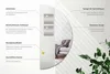A mirror with feature callouts and a lifestyle image of a living room in the reflection. Produktbild-Vorschau
