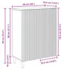vidaXL Sideboard Hochglanz Weiß 66 x 34,5 x 90 cm Produktbild-Vorschau 6
