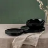 HOMLA Zestaw obiadowy CAPRI czarny 18 el. Podgląd zdjęcia produktu 2