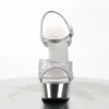 DELIGHT-609G Damen Sandale von Pleaser, Silber Mehrfarbig , Produktbild-Vorschau 2