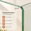 Tavolino da divano a forma di U in vetro temperato Anteprima dell’immagine prodotto 5