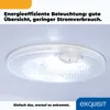 A close-up of a refrigerator light fixture with text overlays. Produktbild-Vorschau