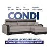 KomfortWelt24 Ecksofa mit Schlaffunktion und praktischem Produktbild-Vorschau 5