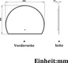 Badspiegel mit Beleuchtung 80×60cm Halbrund 3 Lichfarbe Produktbild-Vorschau 7