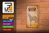 Holzschild Pferd 12x18cm Horse cuts Organic Metzgerei Produktbild-Vorschau 4