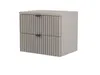 A product shot of a wall-mounted nightstand with two drawers. Produktbild-Vorschau