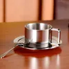 Dreiteiliges Set aus doppelwandiger Edelstahl-Kaffeetasse Produktbild-Vorschau 2