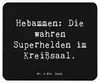 Mr. & Mrs. Panda Mauspad Spruch Hebamme Superhelden - Produktbild-Vorschau 1