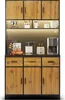 MODFU Vitrinen Hochschrank mit LED-Beleuchtung mit Produktbild-Vorschau 8