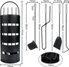 XINZI set de cheminée 5pcs set de cheminée noir inox set de Voir les images du produit 2