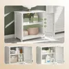SoBuy Waschbeckenunterschrank Badschrank mit verstellbaren Produktbild-Vorschau 4