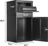 VEVOR Paketbriefkasten 500 x 398 x 980 mm, abschließbarer Produktbild-Vorschau 7