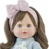 Puppe Nicole 42 cm mit langen Haaren Schlafaugen & Weichkörper für Kinder Spielzeug-Puppe Spielpuppe Spielwaren Geschenkidee Geburtstag Weihnachten Produktbild-Vorschau