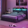 UnboxG Doppelbett 160 x 200 cm mit LED-Beleuchtung, USB & Produktbild-Vorschau 7