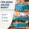 Leinen Tischdecke 160x400 cm eckig petrol Produktbild-Vorschau 3