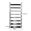 Schuhregal 8 Ablagen für 32 Paar Schuhe 136,5x60x29,5cm Produktbild-Vorschau 4