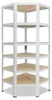 shelfplaza HOME 200x60x30 cm scaffale angolare in bianco Anteprima dell’immagine prodotto 1