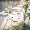 Mini sztalugi Relaxdays, zestaw 24 sztuk, drewno, wizytówki Podgląd zdjęcia produktu 2