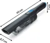 A handheld vacuum cleaner is shown on a white background with dimensions indicated by lines and text. Produktbild-Vorschau